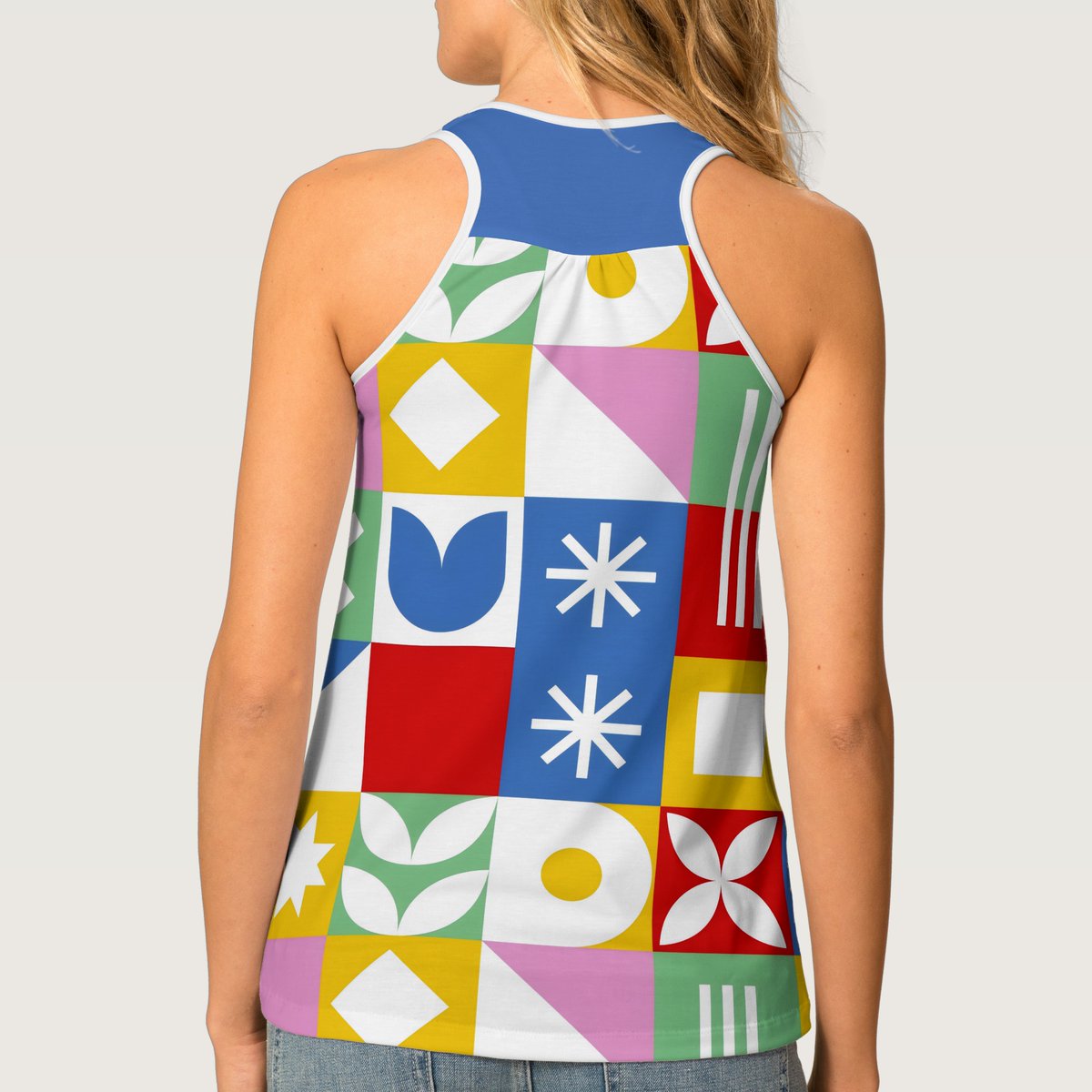 DianeAuriemma's tweet image. Vibrant Multicolored Geometric Design  Tank Top zazzle.com/vibrant_multic… via @zazzle 

#ColorfulGeometricTop
#MosaicPattern
#AbstractTankTop
#RetroPopVibe 
#UniversalTop
#Dianesfunstore2011
#ZazzleOnline
