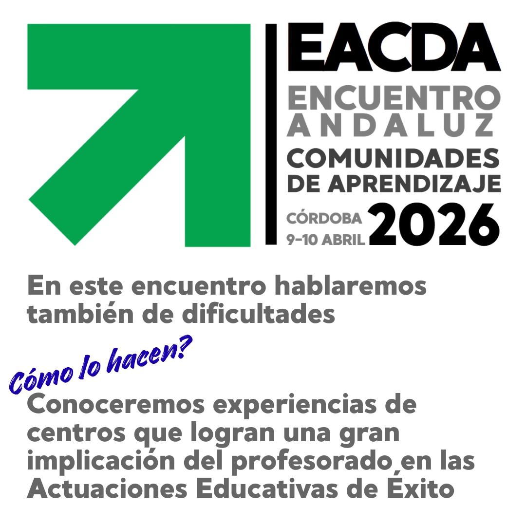 DGPeIE's tweet photo. Os adelantamos algunos de los contenidos que trataremos en el I Encuentro Andaluz de Comunidades de Aprendizaje.
¡Os esperamos el 9 y 10 de abril en Córdoba!
#CdA2026
@EducaAnd https://t.co/9ZfGjrdhT2