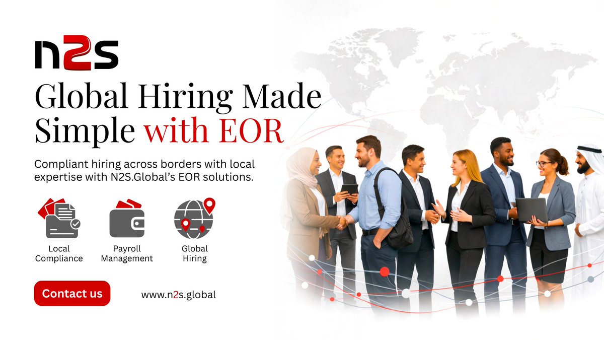 GlobalN2s36396's tweet image. Expanding into new markets often brings challenges around employment laws, payroll, benefits, and compliance requirements. That is where our Employer Of Record (EOR) solutions come in.

Connect with us

Request Services: hubs.la/Q046YqnW0

#EmployerOfRecord #GlobalWorkforce