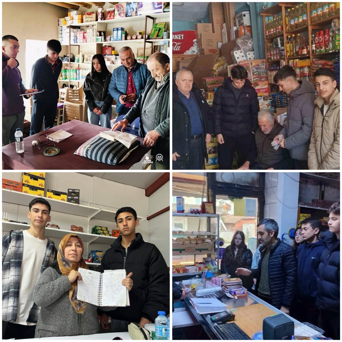 “Şarkıcı Çelik’in başlattığı veresiye defteri kapatma akımına Erzurum, Hatay, Malatya ve Samsun’da bir grup lise öğrencisi de katıldı.
Suça sürüklenmemiş, pırlanta gibi Türk gençleri aralarında para toplayarak veresiye defterindeki borçları kapattı. 👏🏻”