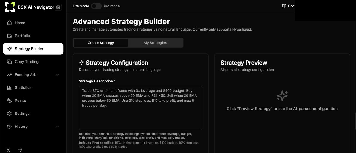 b3xai's tweet photo. Markets are pumping.

The good news is you can build a "trend following strategy" by typing a simple prompt in English.

Don't fade, anon https://t.co/82BhvNgj2n