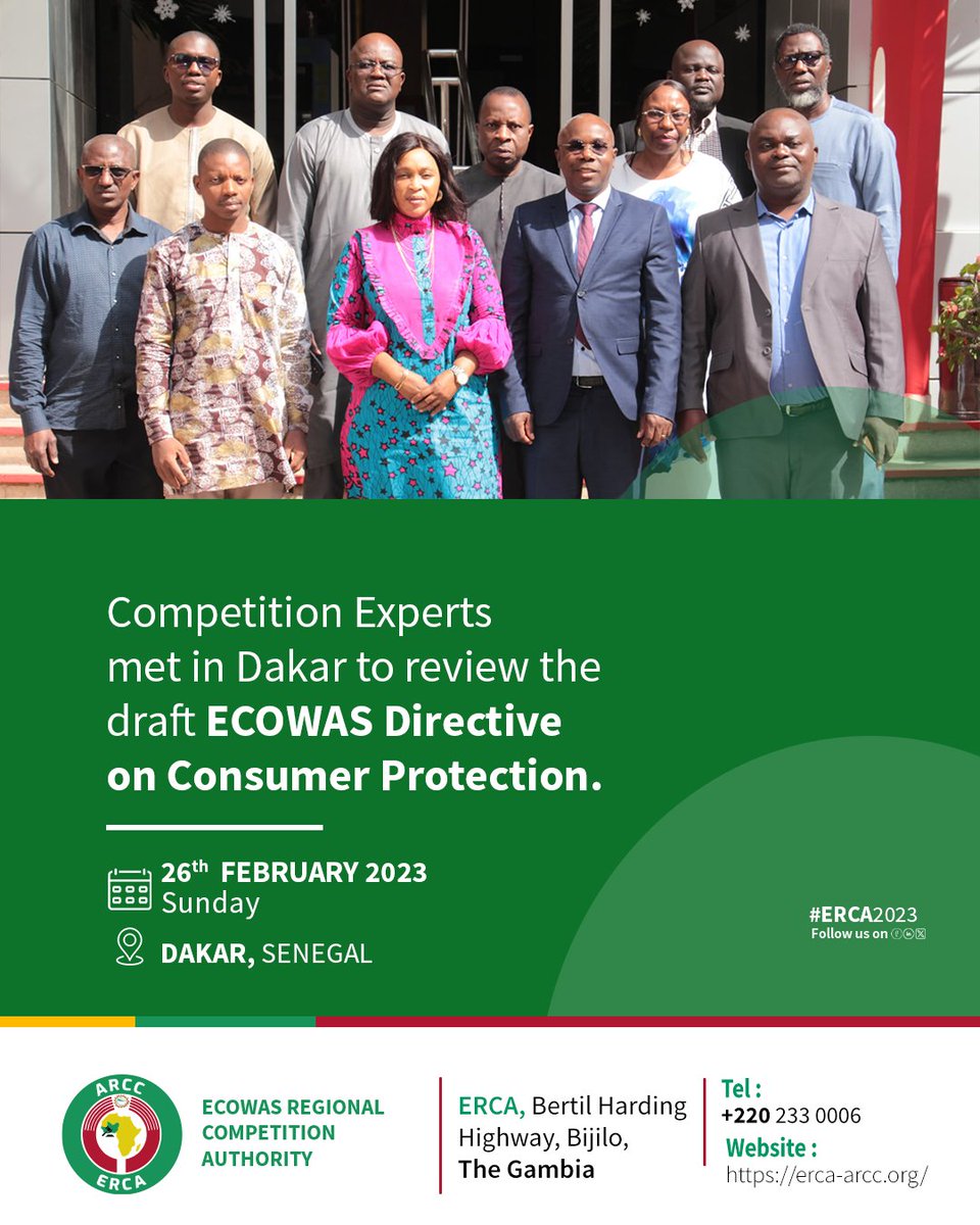 ECOWAS Regional Competition Authority Official tweet media
