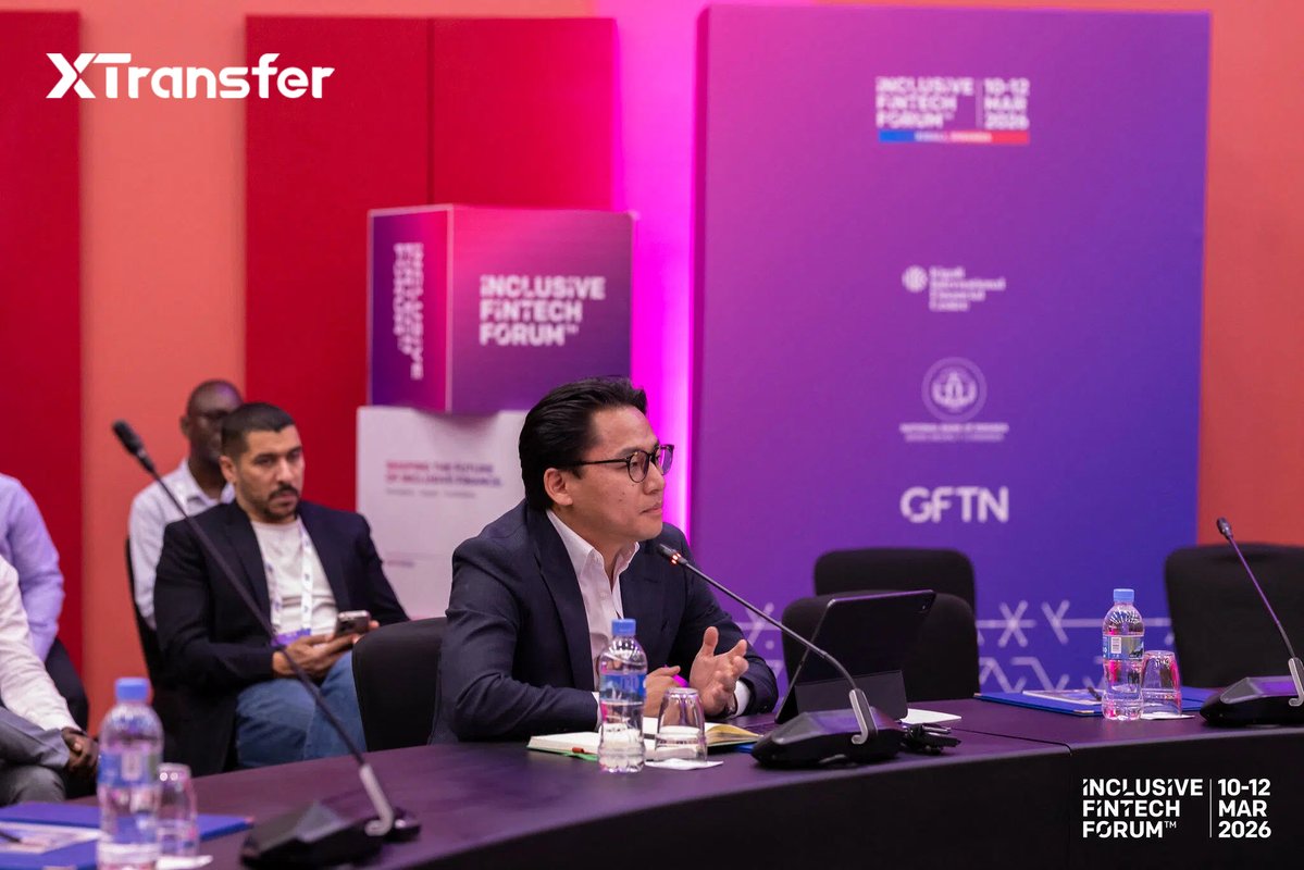 XTransferGlobal's tweet image. 🤝 Last week, CSO Neil Ni joined the Remittances Roundtable at the Inclusive #FinTech Forum 2026 in Rwanda, focusing on cross-border flows and stablecoins💳.
Kenya &amp;amp; Rwanda’s initiative cuts costs. #XTransfer enables faster, cheaper💰, and reliable payments🔎#CrossBorderPayments