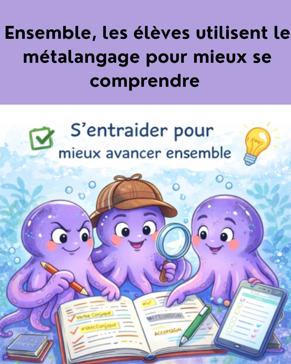 Isawatrinet's tweet photo. #OrthographeReflexive #cycle2 #Dictée
 En transformant la dictée en un défi collectif et collaboratif, on change radicalement le rapport à l'erreur. On n'est plus seul face à sa feuille, on est une équipe de chercheurs qui traque la logique de la langue française. @BelinEducation https://t.co/F1Rl4AU9TO