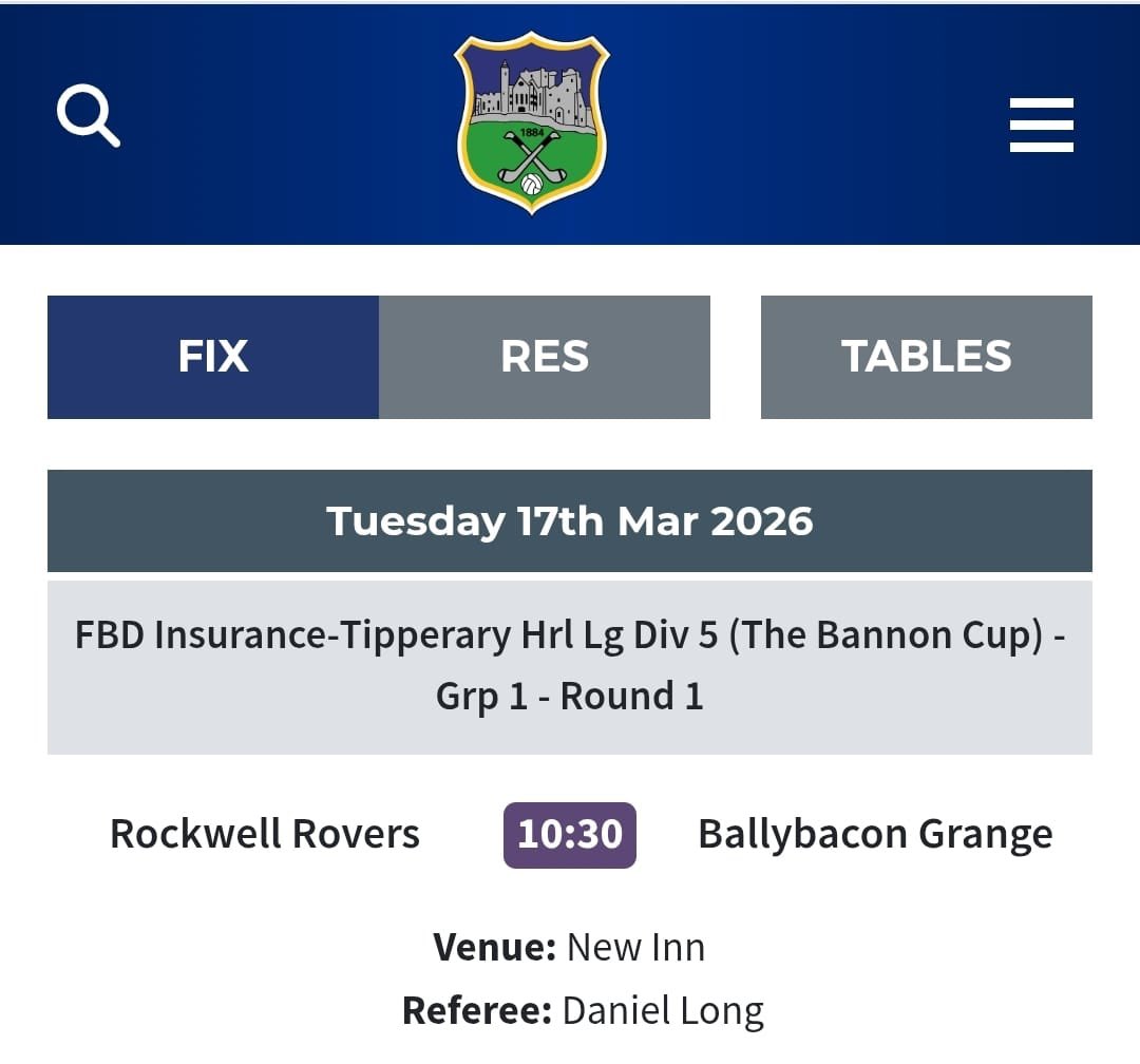 Ballybacon-Grange Gaa tweet media
