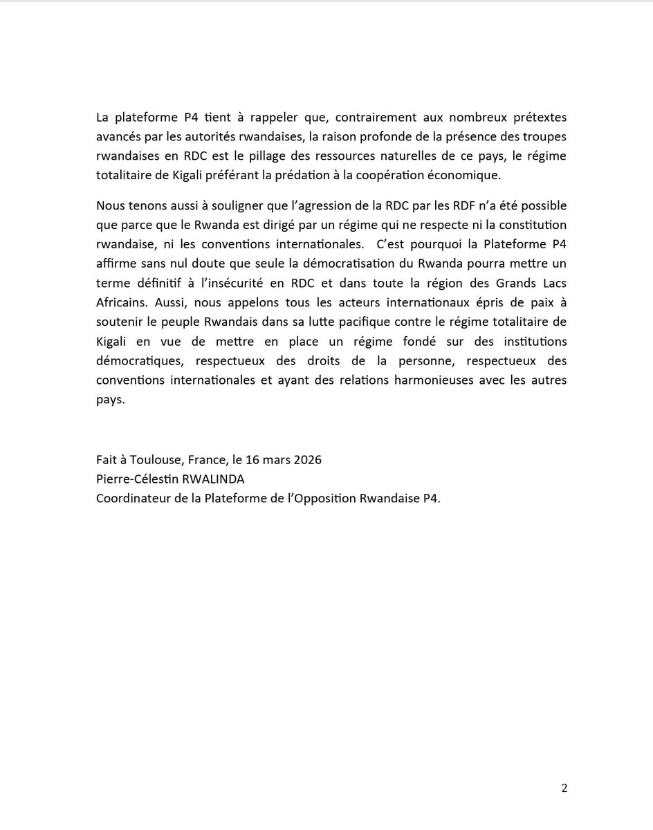 Platform P4 Rwanda tweet media