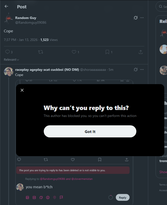 raceplay ageplay scat cuckboi (NO DM) tweet media