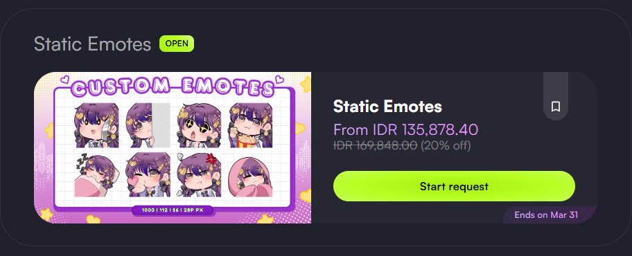 hinatsuru76's tweet image. NEW SERVICE ALERT!! (≧◡≦) ♡
Static Emotes are now OPEN!!🎉

Let’s make cute emotes together!! (´꒳`)♡🫶
#VGenComm #vtuber #emotes