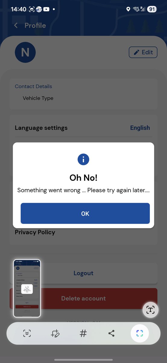 shailesh_tr's tweet photo. @NHAI_Official @FASTag_NETC The Rajmargyatra app is not working. I am struggling with it since last 03 days. Their is no helpline for resolution. Please help https://t.co/iaDRrdBMyv