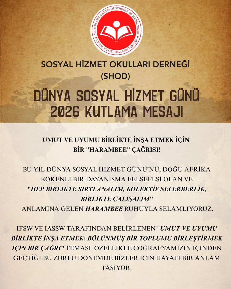 Sosyal Hizmet Okulları Derneği tweet media