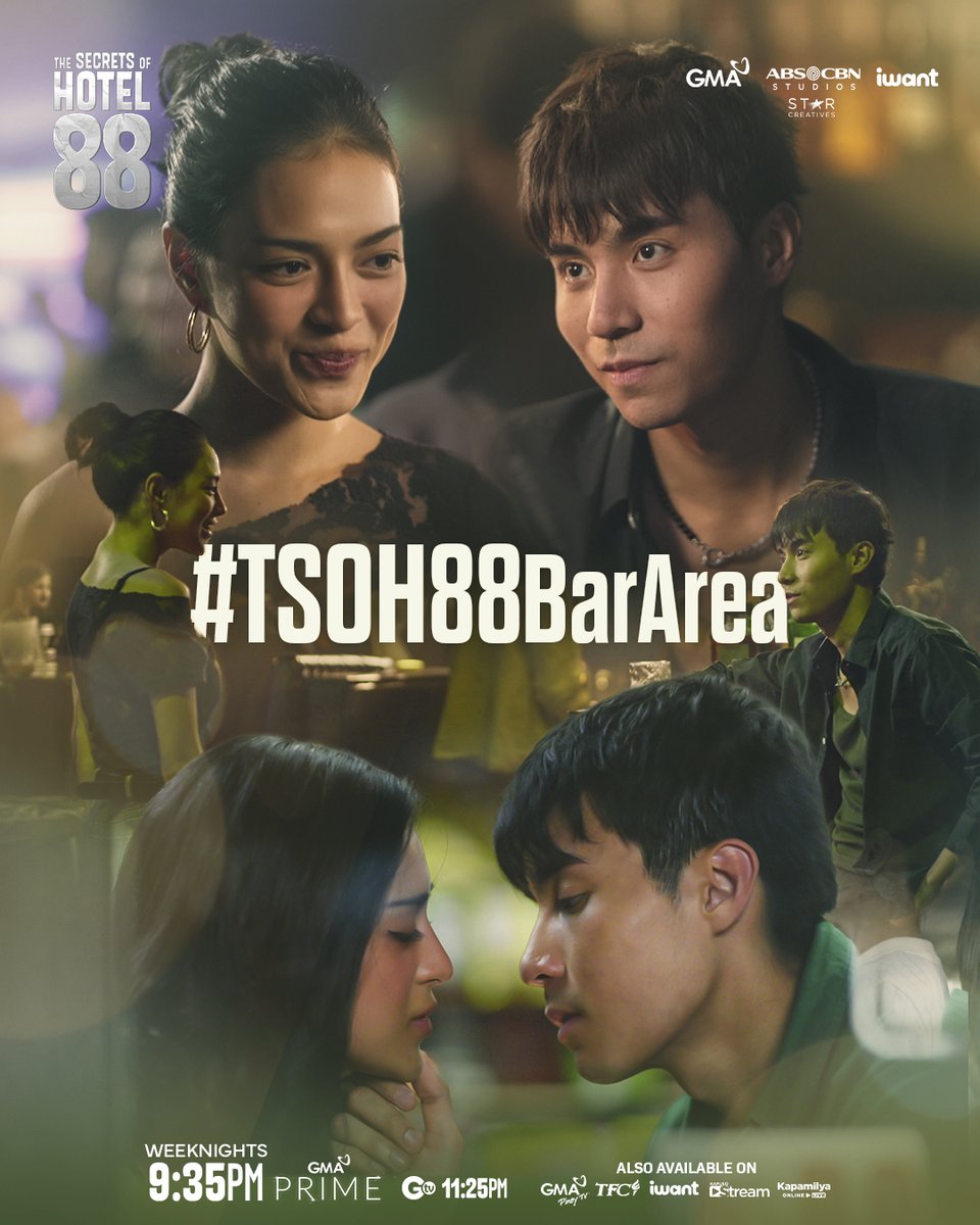 Away lang ba ng magkalabang pamilya? O mas malalim ang hugot? 
Official hashtag: #TSOH88BarArea

#TheSecretsOfHotel88 | 9:35 PM on GMA | 11:25 PM on GTV
Also available on Kapuso Stream, GMA Pinoy TV, TFC, and iWant.