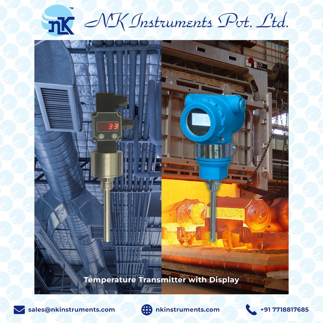 TEMPERATURE TRANSMITTER WITH DISPLAY | PRECISE, RE..For more info visit...nkinstruments.org/latest-update/…