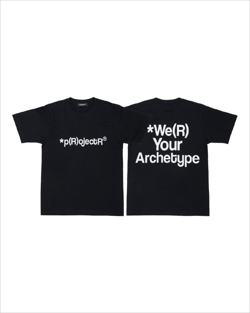 *p(R)ojectR® Slogan Tee SS ランペ　XLサイズ □POPUP先行アイテム Slogan Monochrome SS Tee COLOR:White/Black
