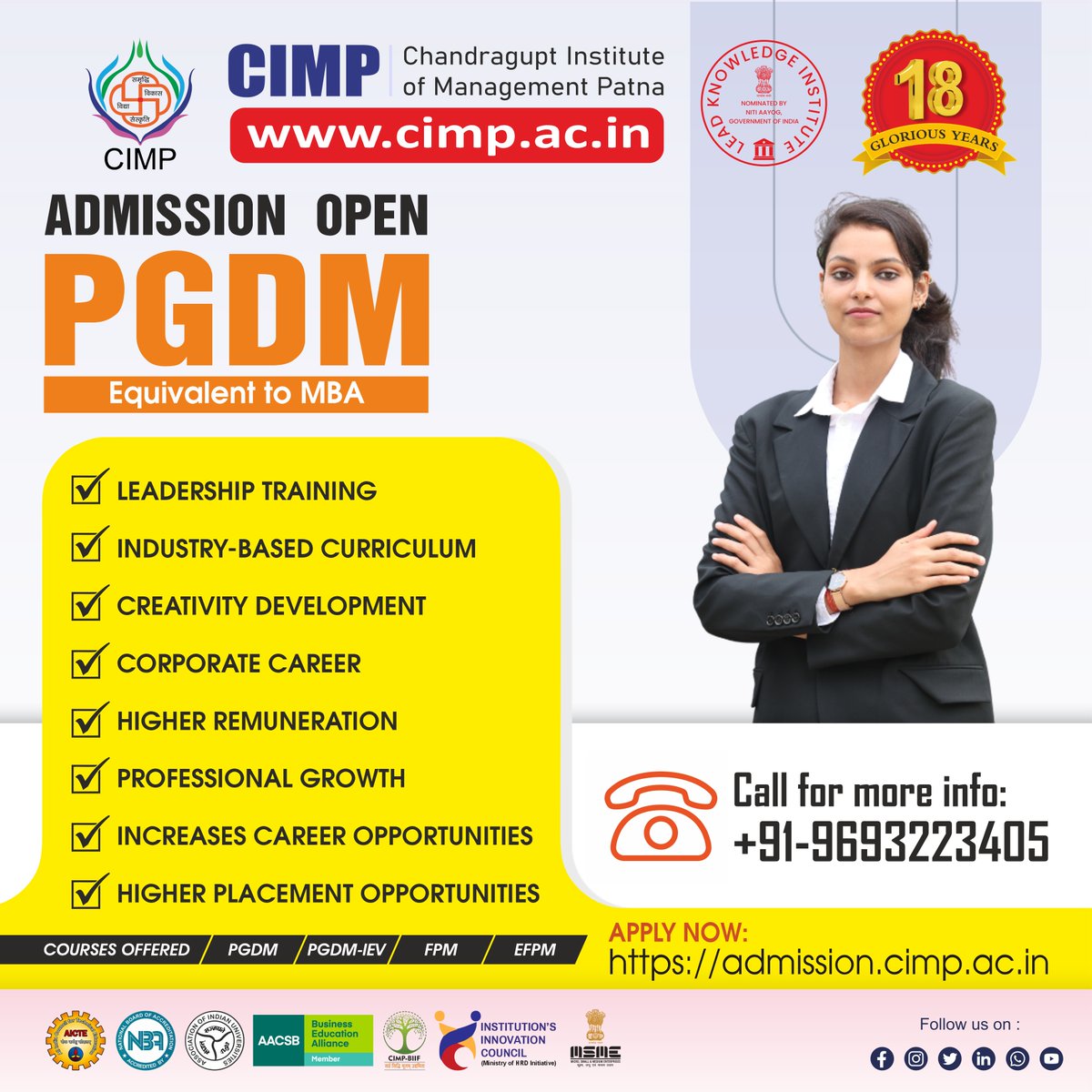 Chandragupt Institute of Management Patna (CIMP) tweet media