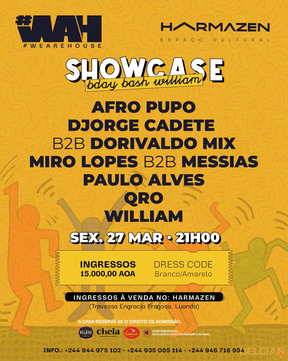 WeAreHouseAngol's tweet photo. #𝐖𝐞𝐀𝐫𝐞𝐇𝐨𝐮𝐬𝐞 SHOWCASE🎉 bday Bash WILLIAM💛
Sex.27 de Março🗓️ • 21h:00🕕 • HARMAZÉN 📍

INSTAGRAM:⬇️
https://t.co/TwSa3yFmOy
FACEBOOK:⬇️
https://t.co/9wjspqo4qL
TIKTOK:⬇️
https://t.co/ZH9b8aIJ21 https://t.co/5bvgdp6g8u