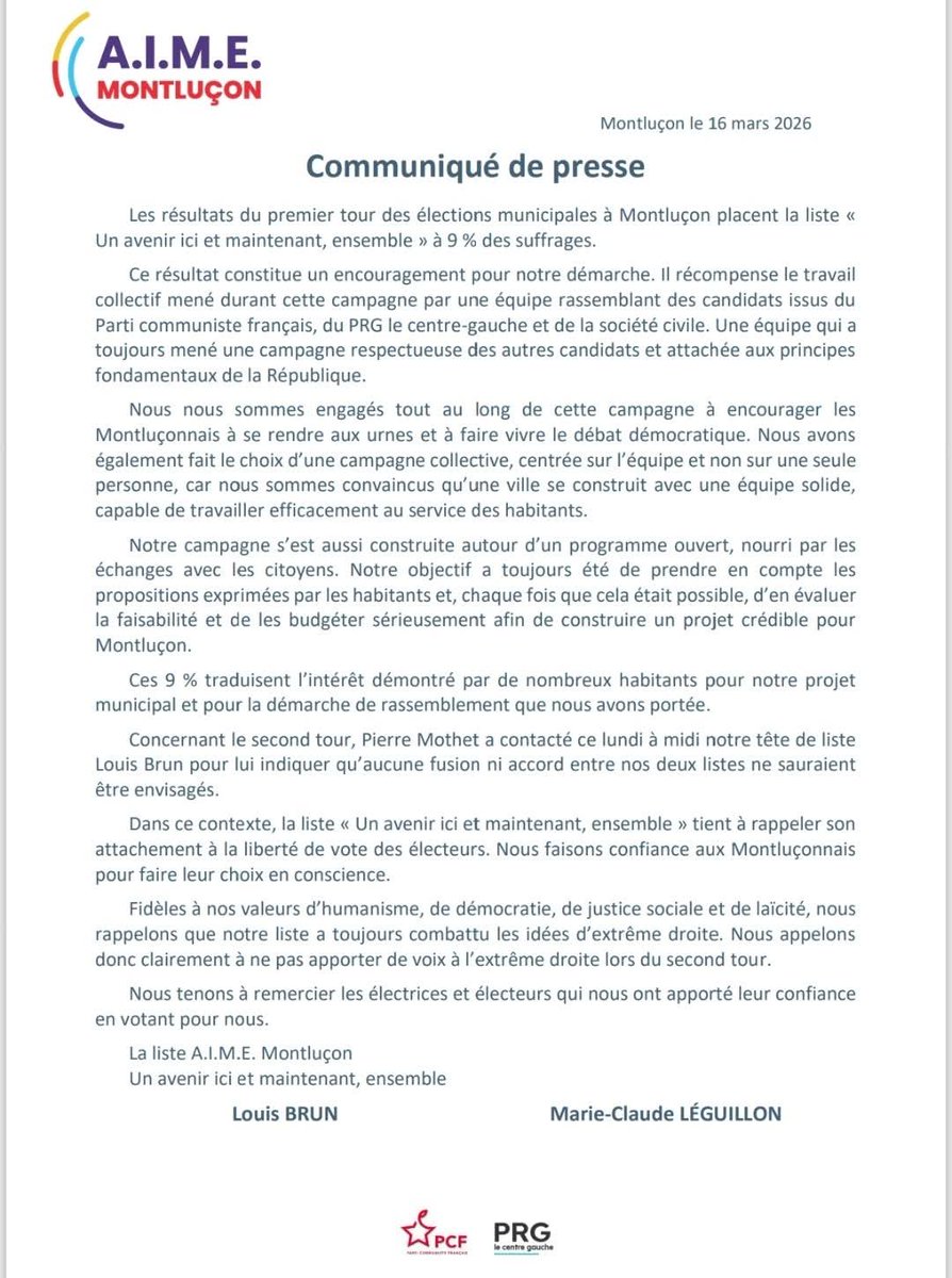 PRG le Centre Gauche 03 Allier tweet media