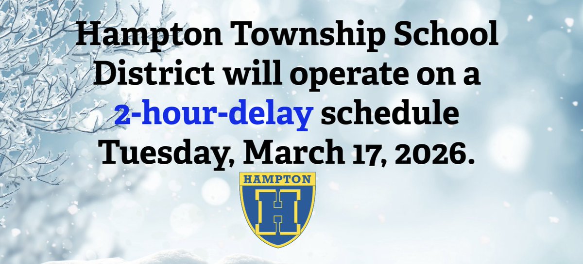 Hampton Township SD tweet media