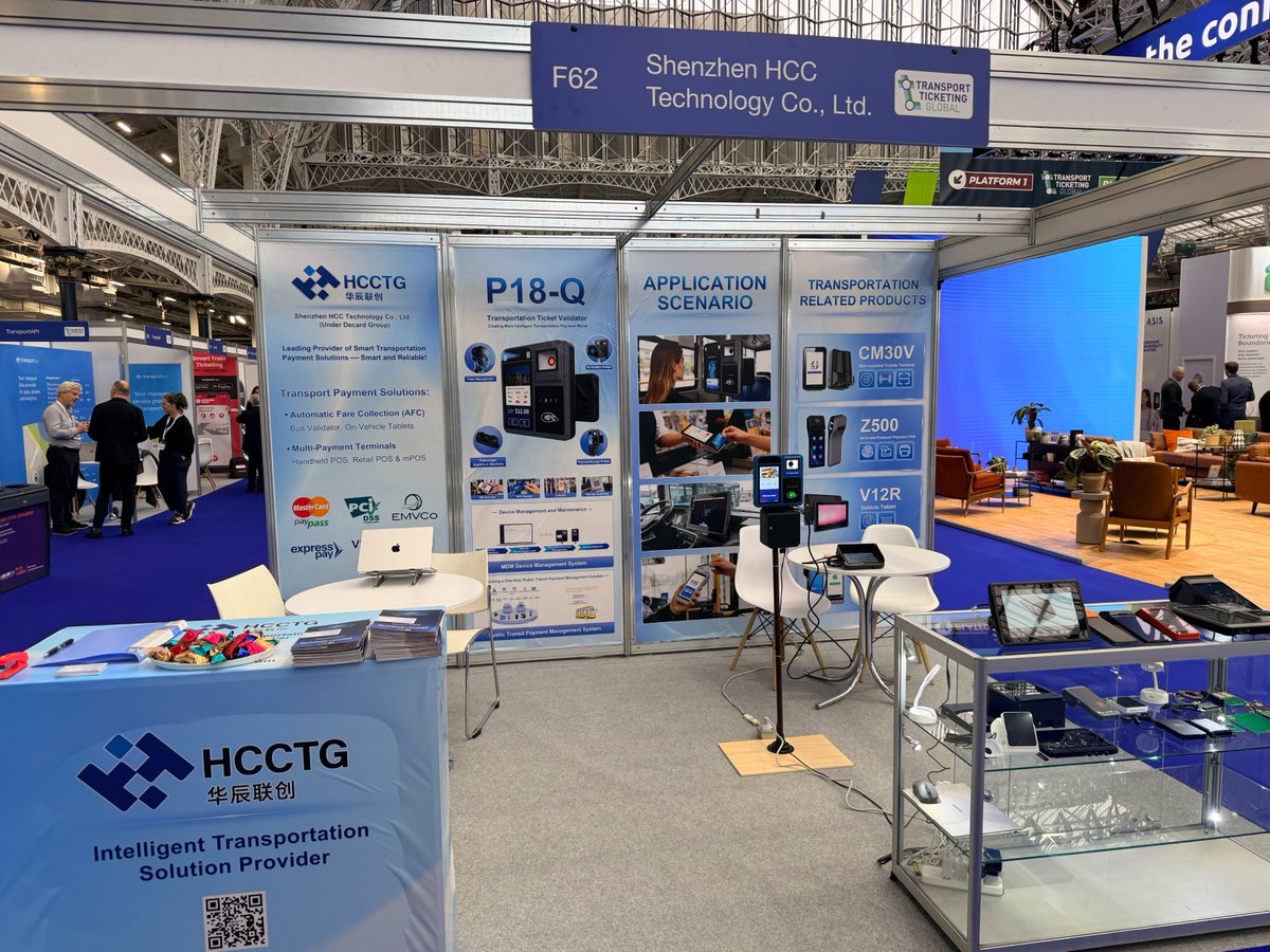 szhcct's tweet image. 🎊 Meet HCCTG at Transport Ticketing Global 2026! 
📍 Olympia London🇬🇧 | Booth F62, 📅 Mar 17–18, 2026
Explore our smart transport payment solutions &amp;amp; latest ticketing terminals! Let’s shape the future of mobility together!
#TransportTicketingGlobal #HCCTG #SmartMobility