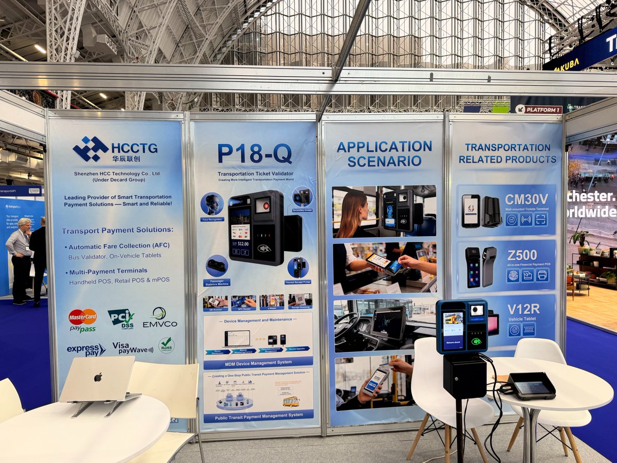 szhcct's tweet image. 🎊 Meet HCCTG at Transport Ticketing Global 2026! 
📍 Olympia London🇬🇧 | Booth F62, 📅 Mar 17–18, 2026
Explore our smart transport payment solutions &amp;amp; latest ticketing terminals! Let’s shape the future of mobility together!
#TransportTicketingGlobal #HCCTG #SmartMobility