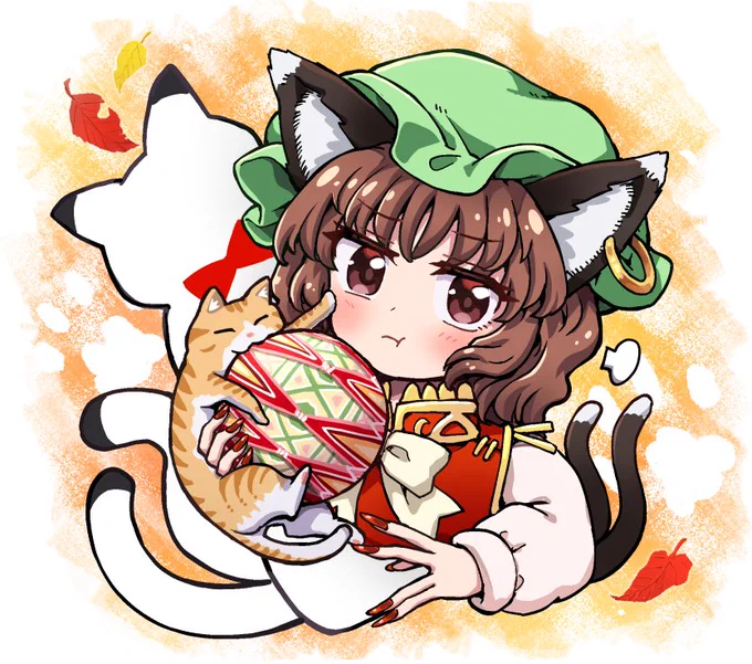 橙と猫