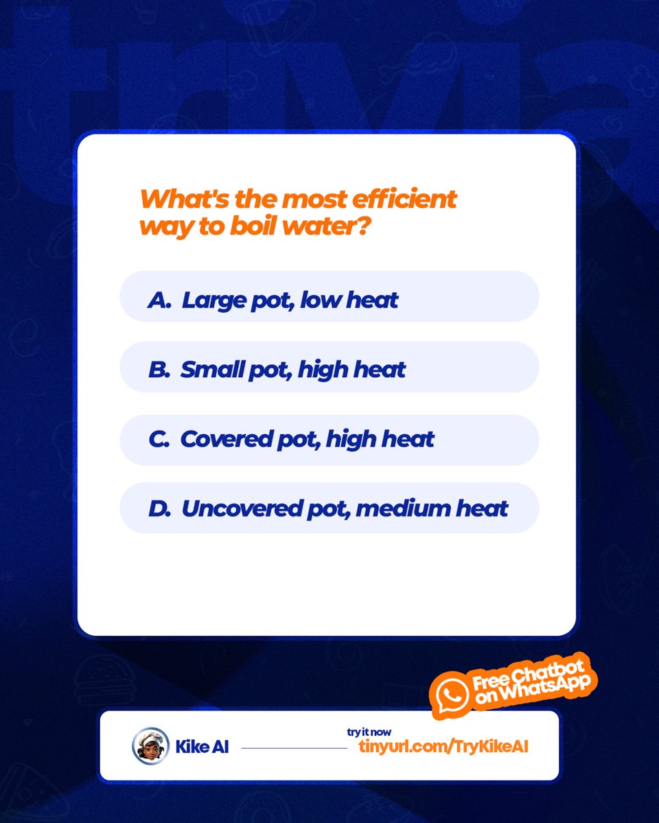 myKikeAI's tweet image. Ask our very own Kike AI for free and drop your answers in the comment section 👇

Get smarter cooking tips with Kike AI (FREE):  tinyurl.com/TryKikeAI

#kikeai #kitchentips