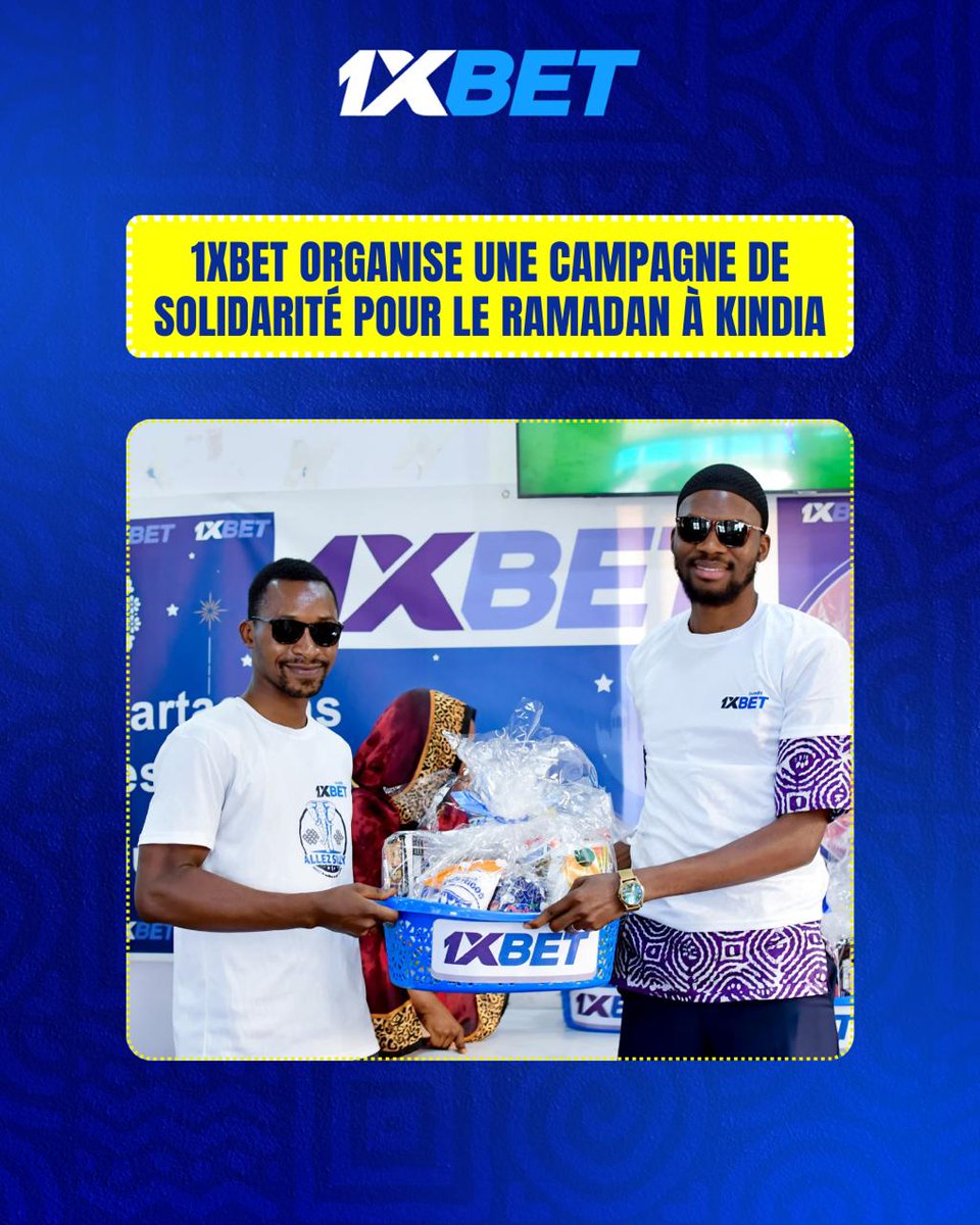 1xbet_gn's tweet photo. Dans le cadre du programme #1XIMPACT, 1xBet a organisé une campagne de solidarité pour le Ramadan à Kindia🌙
Plus de 200 paniers alimentaires ont été distribués à des partenaires, médias, influenceurs et membres de la communauté locale🤝 https://t.co/vRRNVtnWks