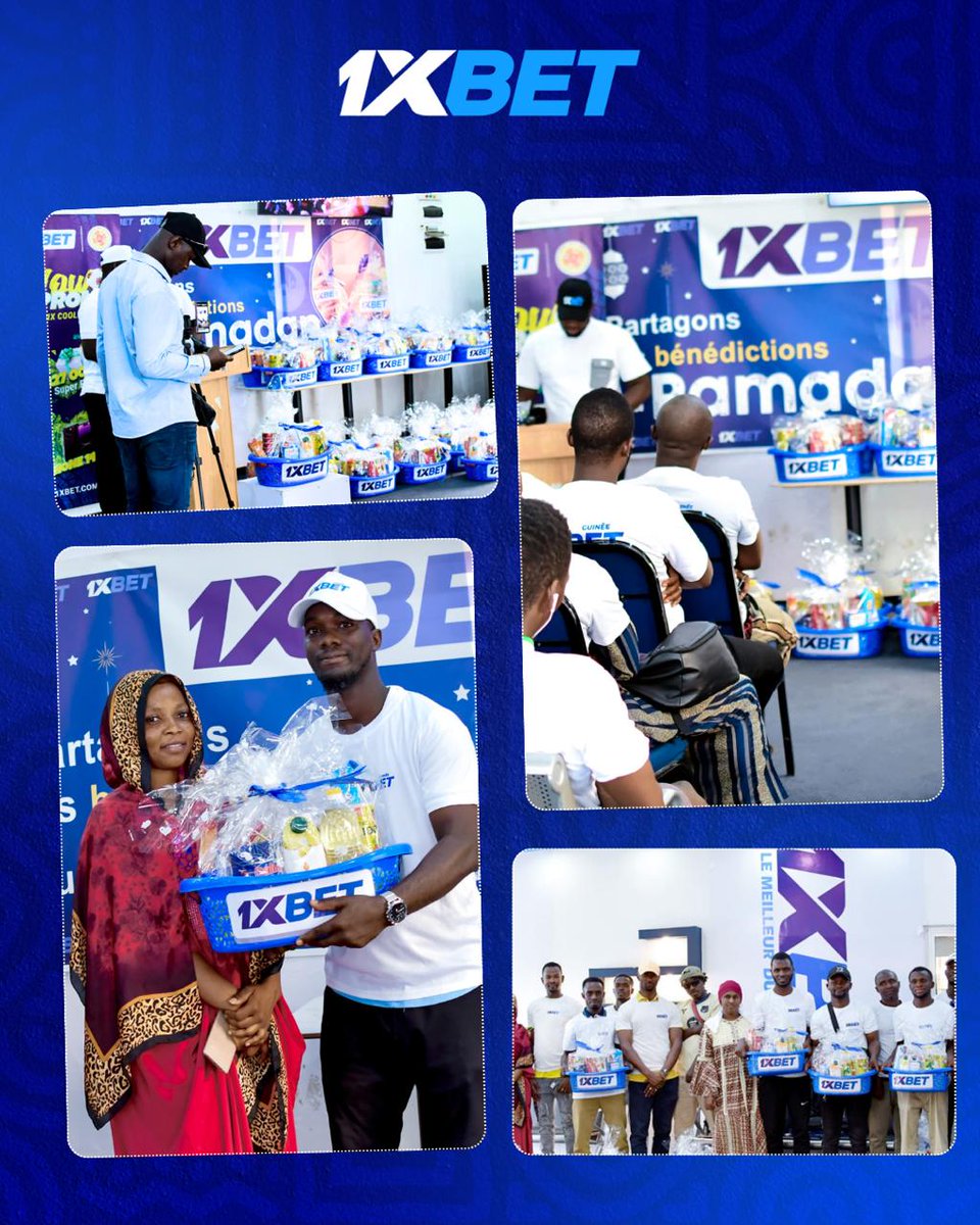 1xbet_gn's tweet photo. Dans le cadre du programme #1XIMPACT, 1xBet a organisé une campagne de solidarité pour le Ramadan à Kindia🌙
Plus de 200 paniers alimentaires ont été distribués à des partenaires, médias, influenceurs et membres de la communauté locale🤝 https://t.co/vRRNVtnWks