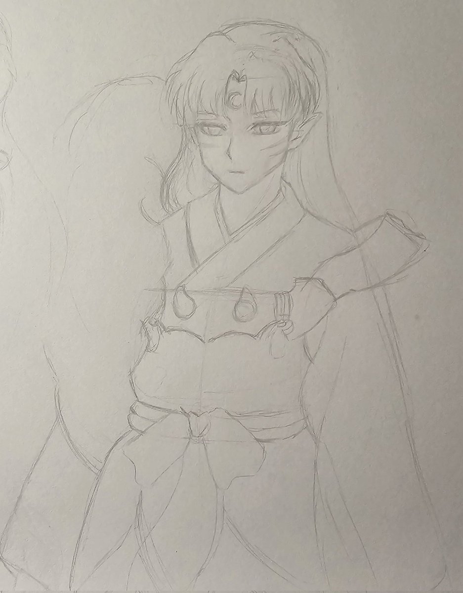 Its been like 10 years since I've last drawn Sesshomaru. I missed him

#Inuyasha #Sesshomaru
