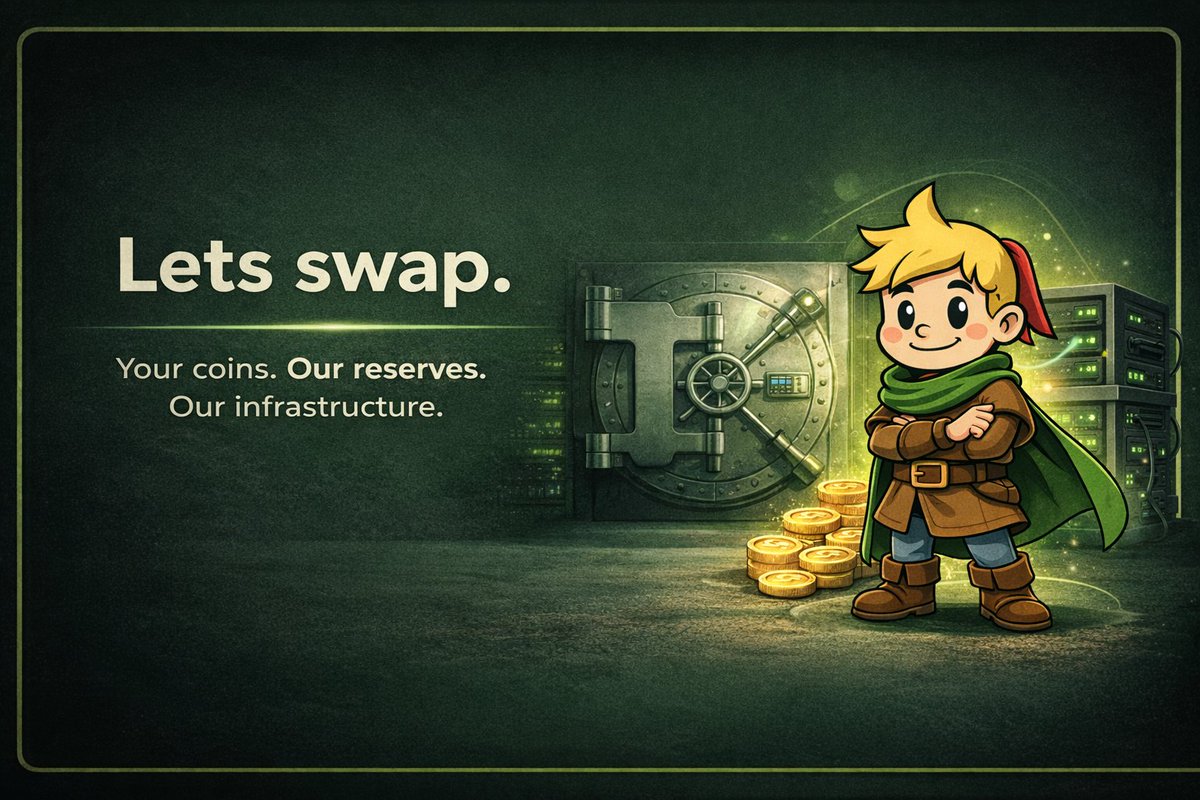 Not all swaps rely on third parties.

SageSwap uses its own coin reserves &amp; infrastructure,   enabling faster execution, better liquidity control, and reduced dependency risks.

Built for privacy. Designed for reliability.

sageswap.io

#CryptoLiquidity #DeFi #NoKYC