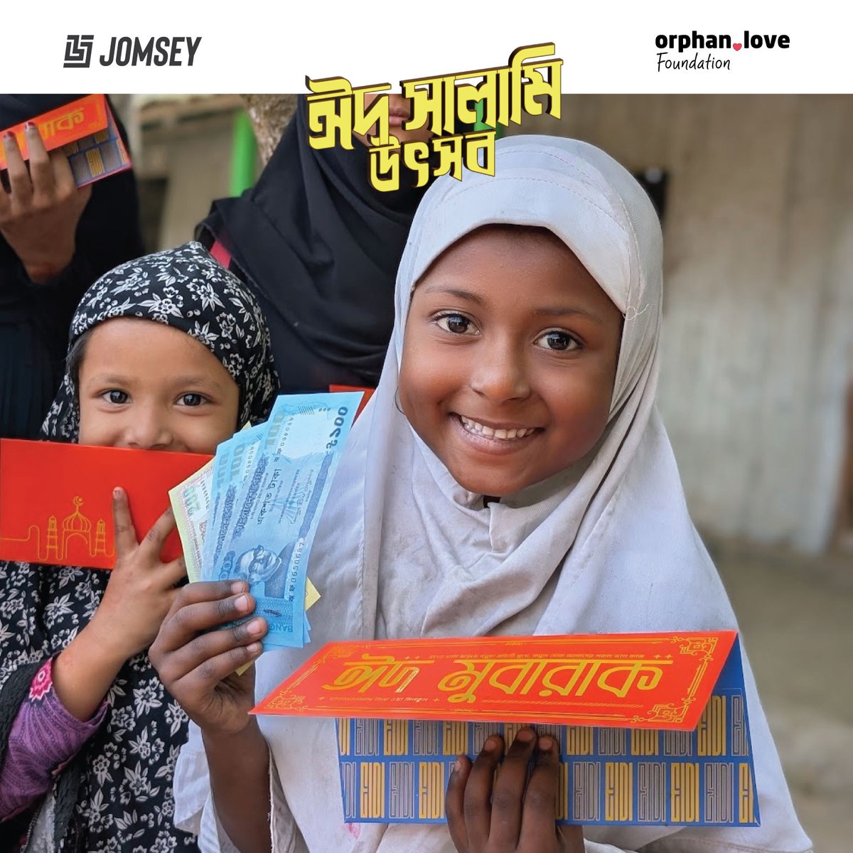 OrphanLoveFdn's tweet photo. Does #Eid really feel complete without Eidi? We all receive Eidi from our loved ones, but what about #orphan children? Orphan Love Foundation, together with JOMSEY, arranged a small Eidi celebration for a group of orphaned kids. #eidmubarak https://t.co/7QzBXMdyu0