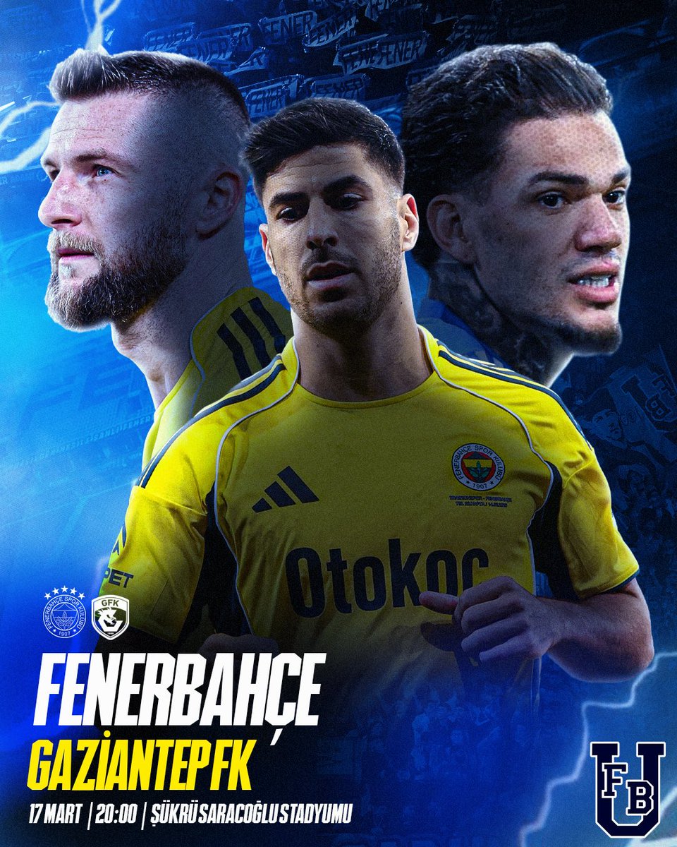 🏆 Trendyol Süper Lig
⚽️ Fenerbahçe - Gaziantep FK
🏟️ Şükrü Saracoğlu Stadyumu
🕖 20.00
#FBvGFK
#FenerinMaçıVar