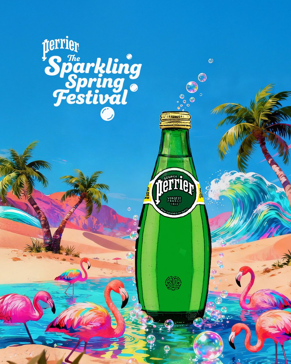 PerrierIndia's tweet photo. Step further into the festival,
where every moment shimmers with freshness.
Perrier.

#Perrier #TheSparklingSpringFestival https://t.co/UDik3o35ww