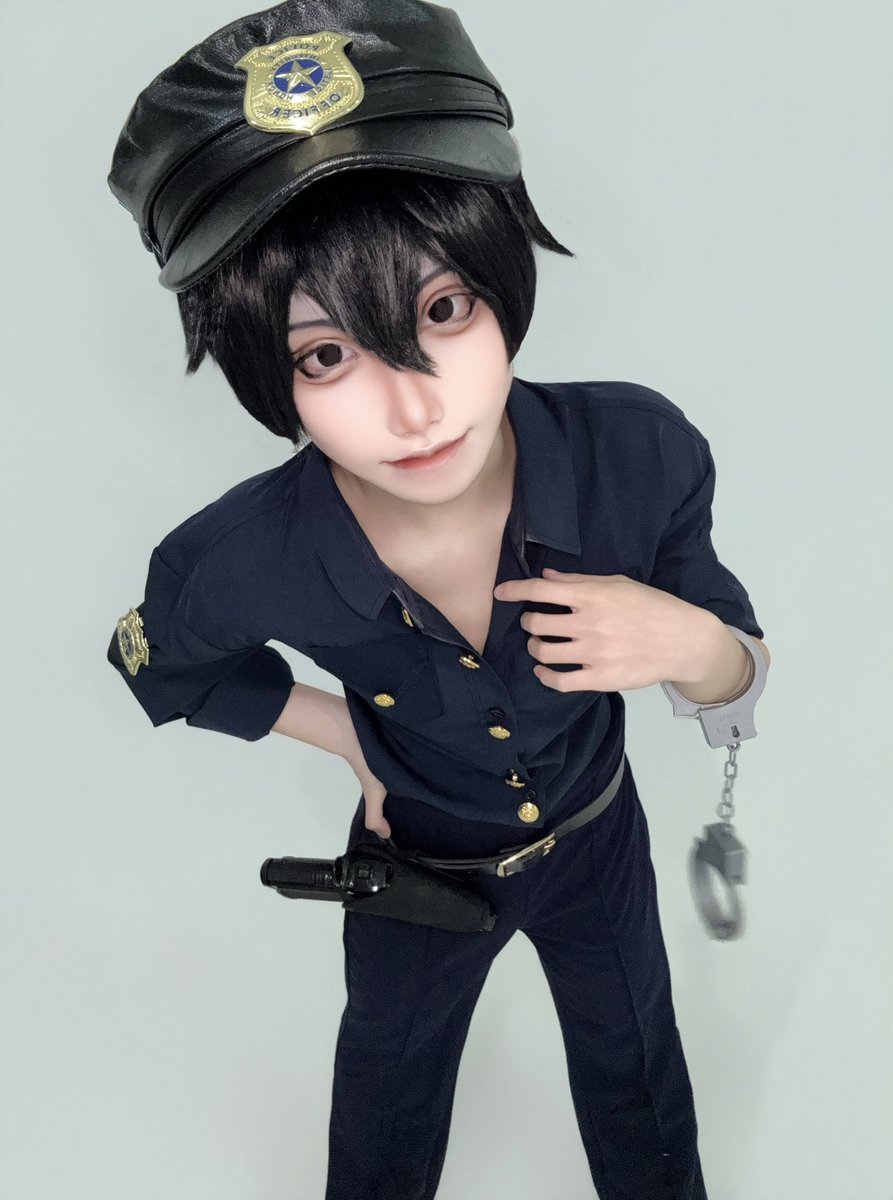 dakapyondayo's tweet photo. cosplay コスプレ　桃源暗鬼 / 淀川真澄 🔎

ポリスまちゅみ👮‍♂️ https://t.co/uvJrBg4aaV