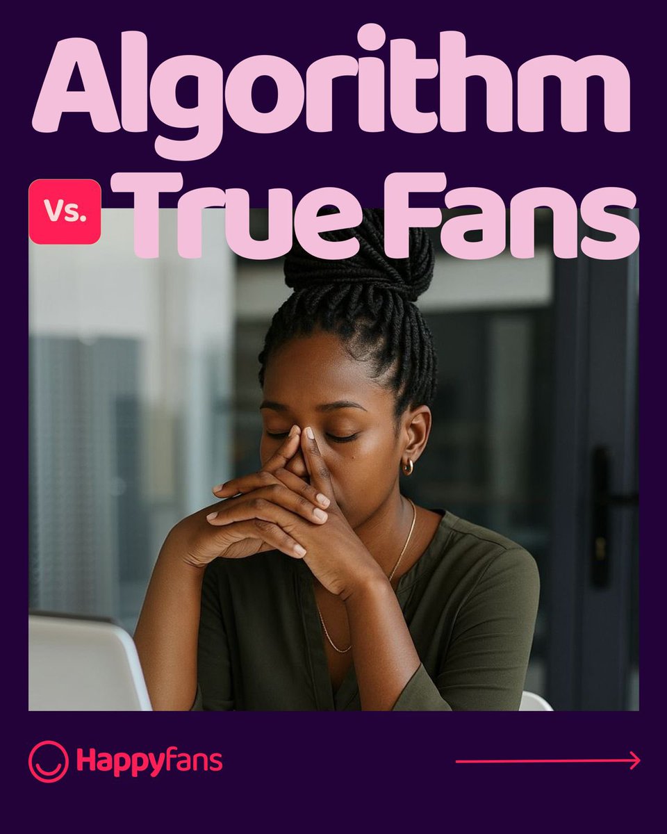 happyfansapp's tweet image. Stop letting the algorithm dictate your worth. Chasing likes and begging for brand deals is out. Direct support from your biggest fans is in.
Take control of your content and your income with Happy Fans.
#HappyFans #CreatorEconomy #TrueFans #ContentCreator