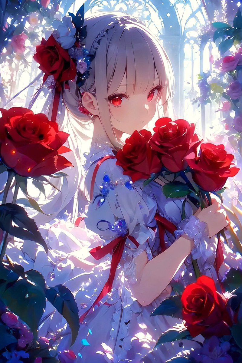 名前になる言葉

この街の北のはずれに、地図に載らない玻璃温室がある。夕暮れどきにだけ扉が現れ、言えなかった言葉がそこへ流れ着いて、赤い薔薇になるのだと人は噂した。飲みこんだ「ごめんね」も、先延ばしにした「ありがとう」も、花になってしまえば、もう隠しきれない。