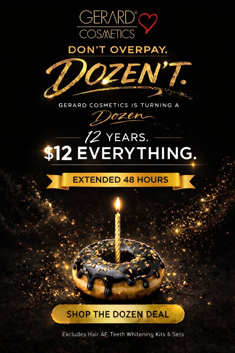 Gerard Cosmetics™ tweet media