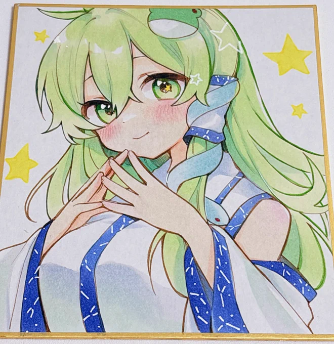 ファンボのお礼絵の早苗さん
