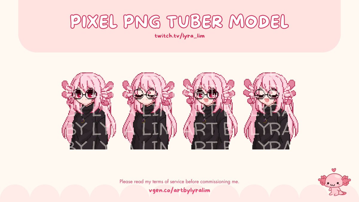 Pixel character PNG Tuber commission!! If anyone's interested, please go to my #Vgen or DM meee~

#artcommission #commissionsopen