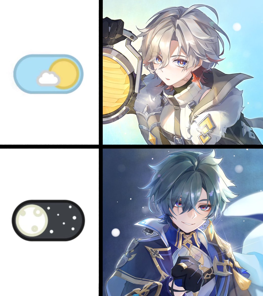 🌞and🌚#Illuga #lohen #genshinimpact