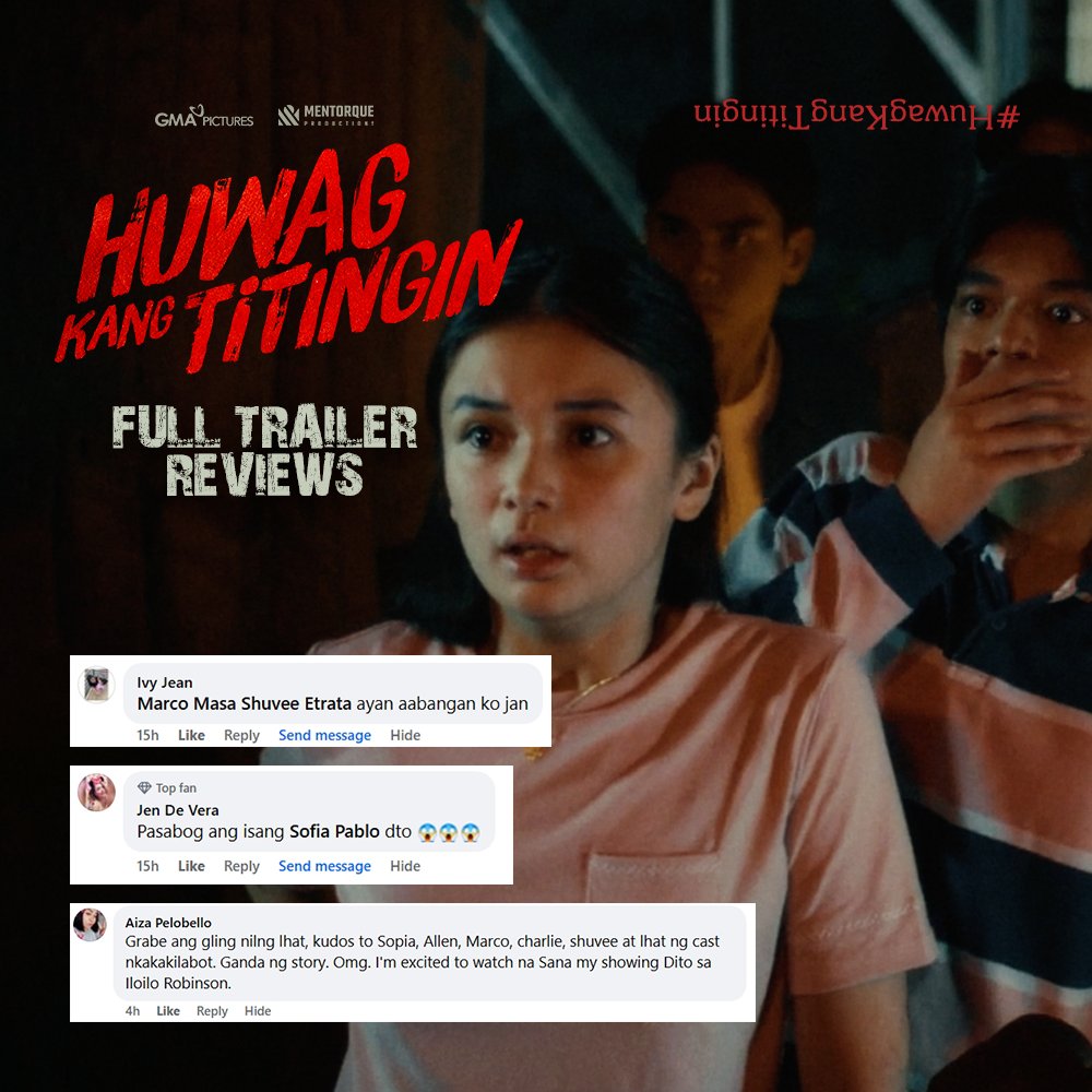 GMAPictures's tweet photo. "GRABE TAAS BALAHIBO KO, KAILANGAN TALAGA MAY KASAMA KA KAPAG MANONOOD!"

Damang-dama na ang takot ng netizens sa OFFICIAL TRAILER ng #HuwagKangTitingin. https://t.co/FdBFuXB0wY