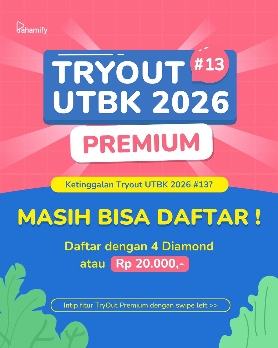 Pahamify | TO + Live Class UTBK & Ujian Mandiri tweet media