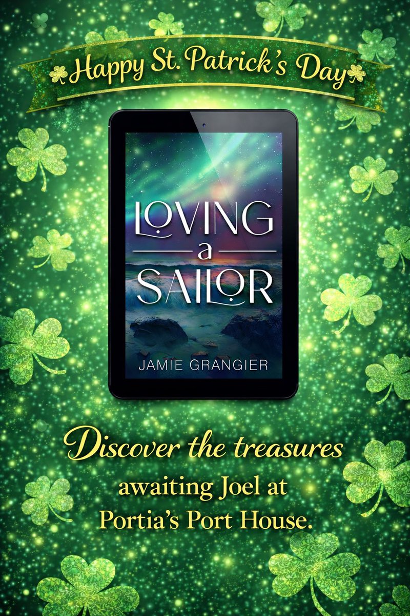 jamiegrangier's tweet photo. ☘️ Happy St. Patrick’s Day!
Retired Navy Captain Joel Layton walks into a harbor pub in Alaska… and finds Portia—a smoky-voiced singer in leather with an electric guitar 🎸
Some treasures aren’t found at the end of a rainbow.

📚 Loving a Sailor https://t.co/UEJkHq4YTw https://t.co/hwDjibvvDU