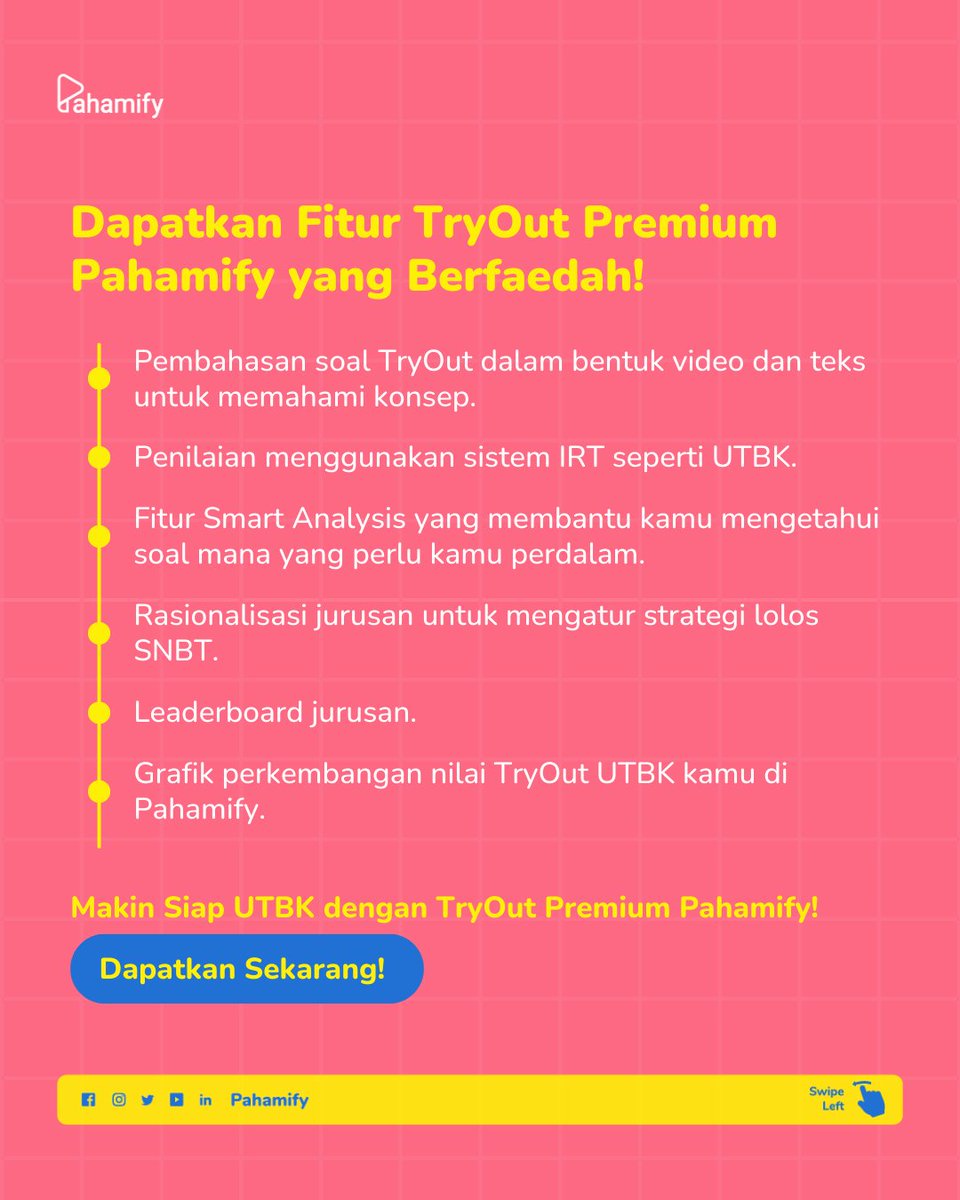 Pahamify | TO + Live Class UTBK & Ujian Mandiri tweet media
