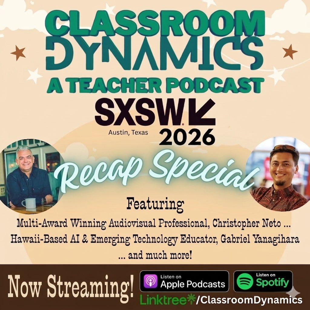 Classroom Dynamics Podcast ๐ง ๐๏ธ tweet media
