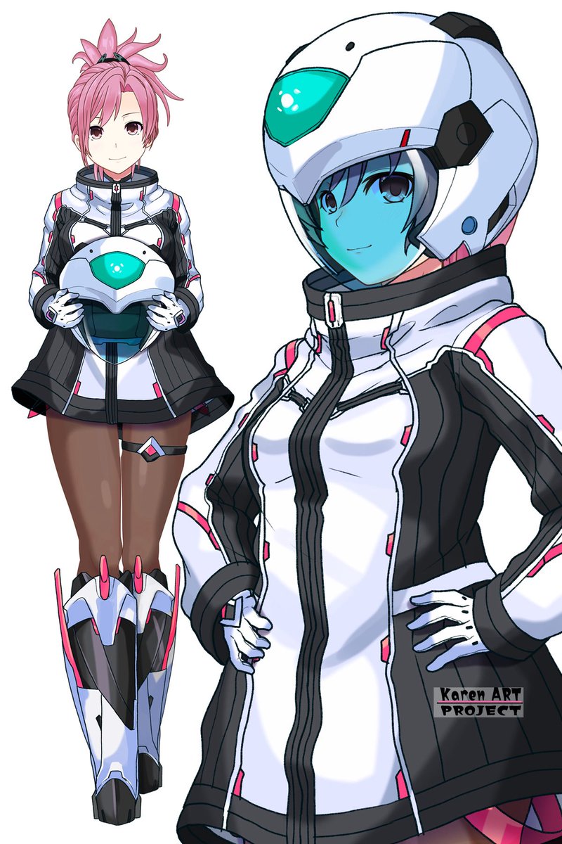 デジタル手描きバージョン カレンちゃん＋ダネルのパイロットスーツ