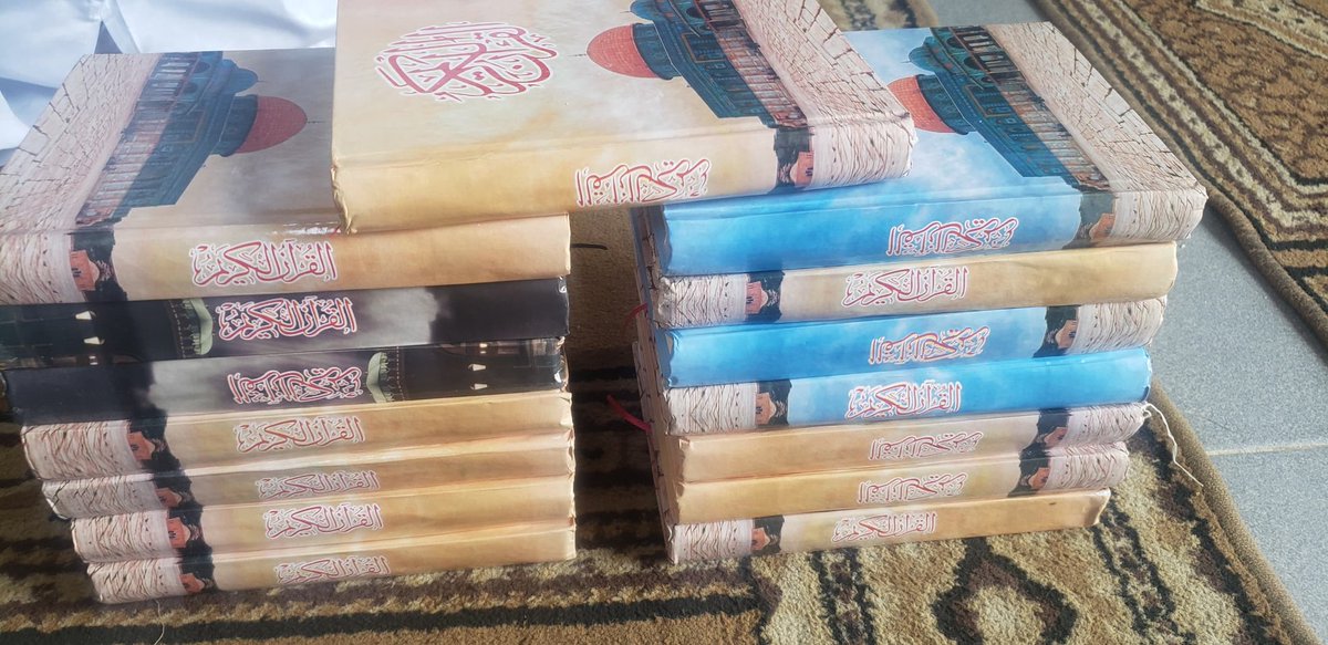 Quranstore1's tweet photo. "Alhamdulillah, all praise be to Allah, the Most Merciful, the Most Compassionate. We are overwhelmed with gratitude as we announce that our second batch of Quran donations has been distributed, taking the total to 75 noble Qurans shared in this blessed Ramadan 2026/1447H. https://t.co/ZzYi7flqtV