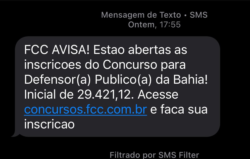 Dona FCC fazendo a parte que lhe cabe.