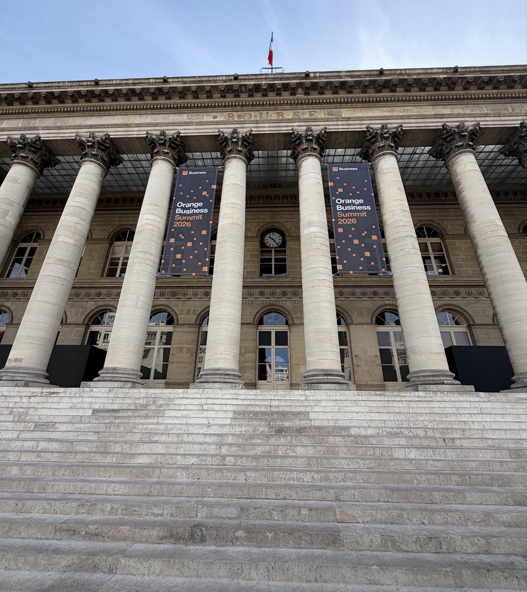 orangebusiness's tweet photo. Orange Business Summit 2026: and we’re off!

We’re kicking off two days of exchanges, demos and inspiring keynotes in the heart of Palais Brongniart alongside our customers, partners and experts.

#OBSummit https://t.co/ID5e0kbUcg