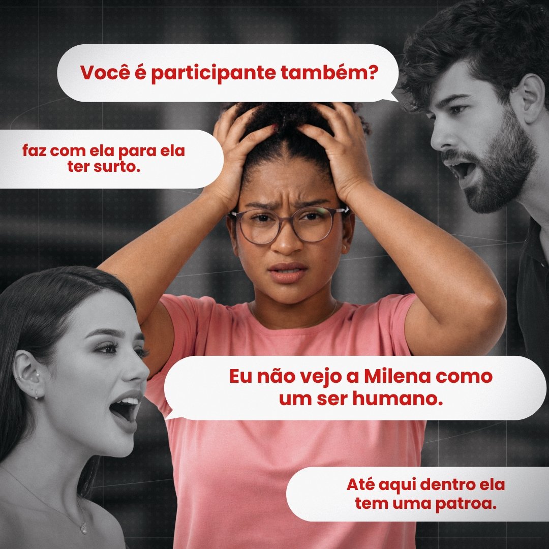 A narrativa de que um peido é “uma completa falta de respeito” e que abalou a régua moral de alguns famosos me faz questionar: onde eles estavam quando a Milena passou por situações como essas a baixo. 🧶