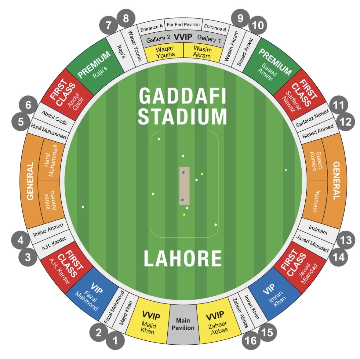 🏟️ Your PSL 11 Seat Preview – Visual Guide Dropped! 🏟️ From the ...